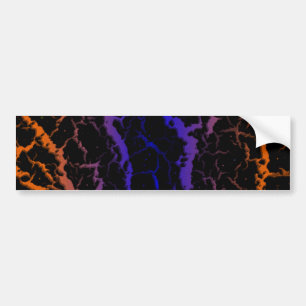 Leerlaufdrehzahl - Orange/Blau Autoaufkleber