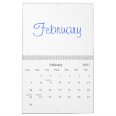 Leerlaufkalender 2025 mit Feiertagen Kalender (Feb 2027)