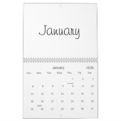 Leerlaufkalender 2026 mit Feiertagen Kalender (Jan 2026)