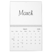 Leerlaufkalender 2026 mit Feiertagen Kalender (Mär 2026)