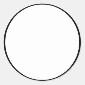 Leerlaufkreis (Text hinzufügen) Runder Aufkleber (Vorderseite)