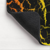 Leerlauflava - orange/gelb mousepad (Ecke)