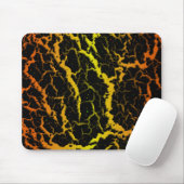 Leerlauflava - orange/gelb mousepad (Mit Mouse)
