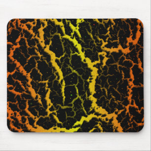Leerlauflava - orange/gelb mousepad
