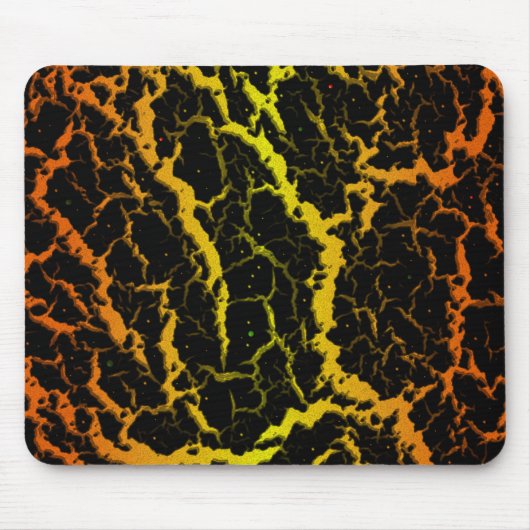 Leerlauflava - orange/gelb mousepad (Vorne)