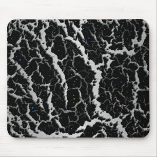 Leerlauflava - weiß/silber mousepad