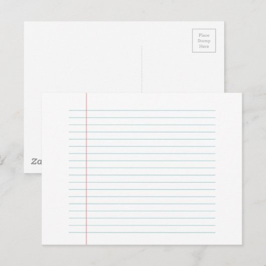 Leerlaufpapier Postkarte (Vorne/Hinten)