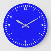 Leerlaufuhr auf blau große wanduhr (Vorderseite)
