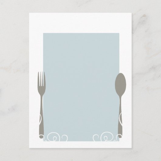 Leermenü Postkarte (Vorderseite)