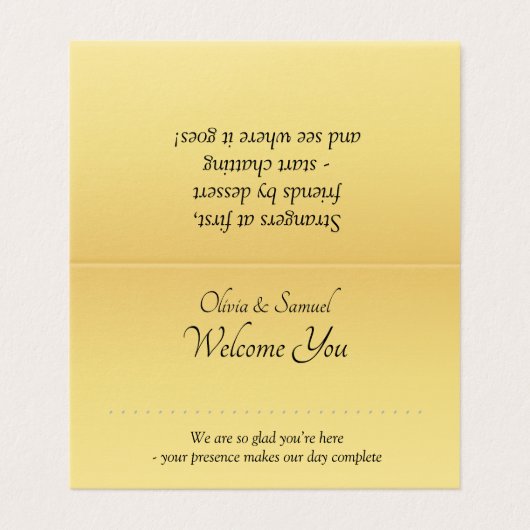 Leername - Platzkarte der Tabelle - mit Meldungen (Außenseite Aufgefaltet)