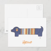 Leerpostkarte - Dackel Nr. 1 Postkarte (Vorne/Hinten)