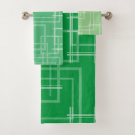 Leerquadrate Badhandtuch Set