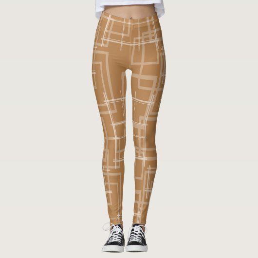 Leerquadrate Leggings (Vorderseite)