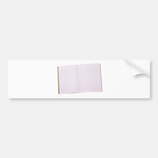 Leerseiten Autoaufkleber (Vorne)