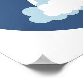 Leertaste abblasen im Kreis Poster (Ecke)