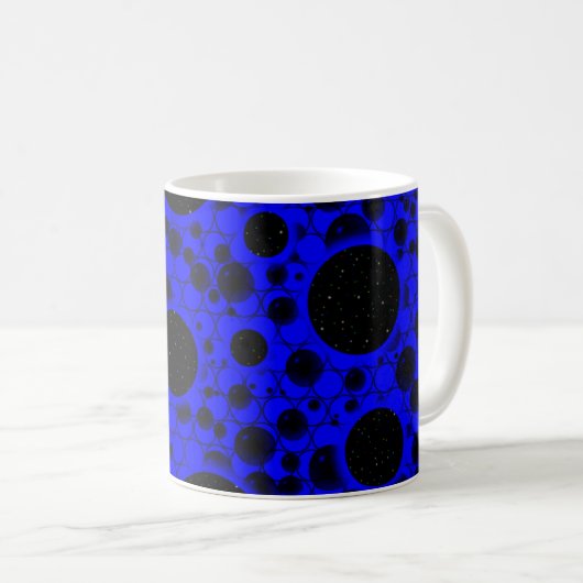 Leertaste - Blau Kaffeetasse (VorderseiteRechts)