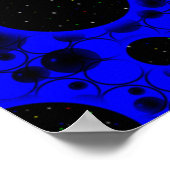 Leertaste - Blau Poster (Ecke)