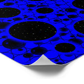 Leertaste - Blau Poster (Ecke)