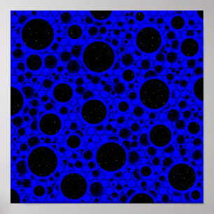 Leertaste - Blau Poster