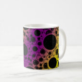 Leertaste - Lila/gelb Kaffeetasse (VorderseiteRechts)