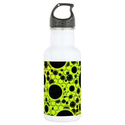 Leertaste - Limon/gelb Edelstahlflasche (Vorderseite)