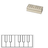 Leertaste oder Tastatur - Klein Gummistempel (Stempel)