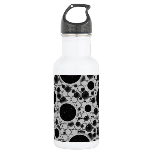 Leertaste - Silber Edelstahlflasche (Vorderseite)