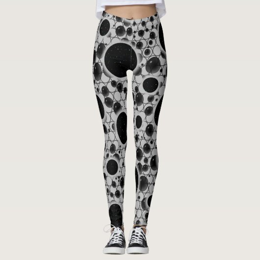 Leertaste - Silber Leggings (Vorderseite)