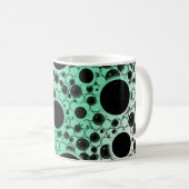 Leertaste - Weiß/Minze Kaffeetasse (VorderseiteRechts)