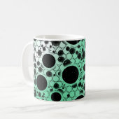 Leertaste - Weiß/Minze Kaffeetasse (Vorderseite Links)