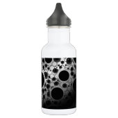 Leertaste - Weiß/Schwarz Edelstahlflasche (Links)