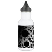 Leertaste - Weiß/Schwarz Edelstahlflasche (Rechts)