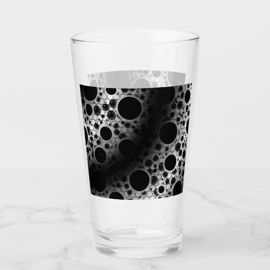 Leertaste - Weiß/Schwarz Glas (Vorderseite)