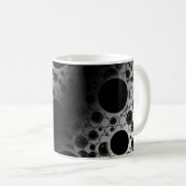 Leertaste - Weiß/Schwarz Kaffeetasse (VorderseiteRechts)