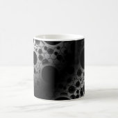 Leertaste - Weiß/Schwarz Kaffeetasse (Mittel)