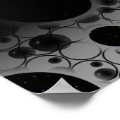 Leertaste - Weiß/Schwarz Poster (Ecke)