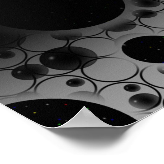 Leertaste - Weiß/Schwarz Poster (Ecke)