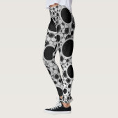 Leertaste - Weiß/Silber Leggings (Links)