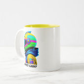 Leertaste Zweifarbige Tasse (Vorderseite Links)