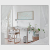 LEERTER SCHREIBTISCH IN DER NÄHE GESCHENKPAPIER (Flach)