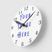 Leeruhr 7: Bild hinzufügen Runde Wanduhr (Winkel)