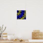 Leerzeichen - Blau/Gelb Poster (Küche)