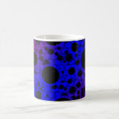 Leerzeichen - Blau/Lila Kaffeetasse (Mittel)