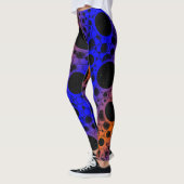 Leerzeichen - Blau/Orange Leggings (Links)