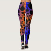 Leerzeichen - Blau/Orange Leggings (Rückseite)