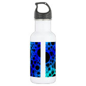 Leerzeichen - Cyan/Blue Edelstahlflasche (Rückseite)