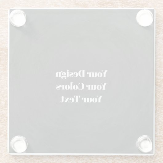 Leerzeichen - Erstellen Sie Ihre eigenen benutzerd Glasuntersetzer (Rückseite)