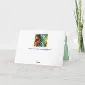 Leerzeichen-Fraktal-Grußkarte Karte (Rückseite)