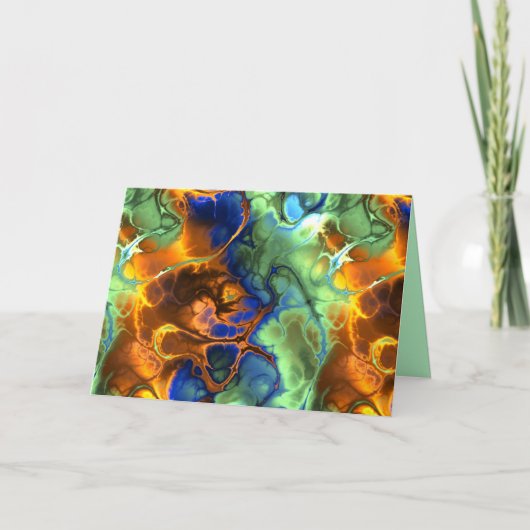 Leerzeichen-Fraktal-Grußkarte Karte (Vorderseite)