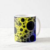 Leerzeichen - Gelb/Blau Kaffeetasse (VorderseiteRechts)